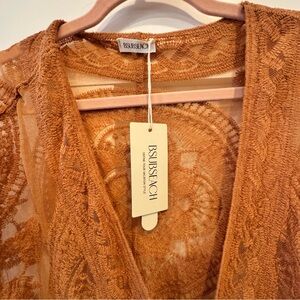 Lace Cover-Up in Warm Orange